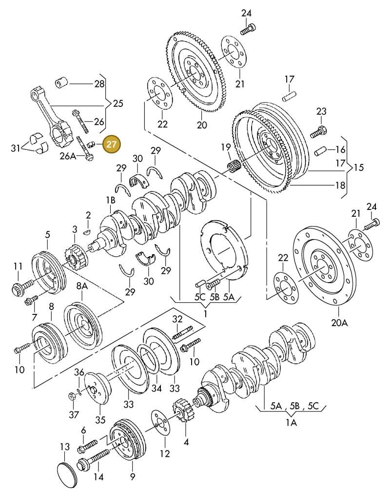 048105427 — SEAT ALHAMBRA (1996-2000) diagram 123105150, position 27