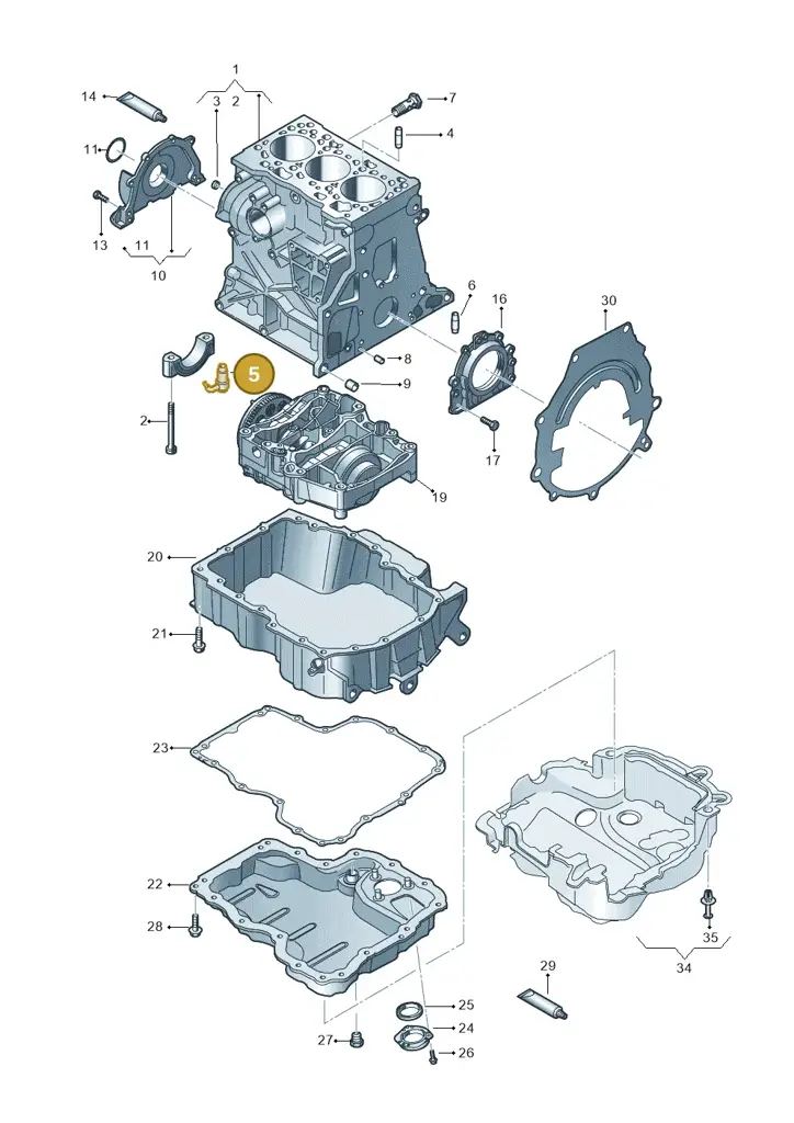 04B103157 — SEAT Ibiza Stylance (2015-) diagram 773103260, position 5