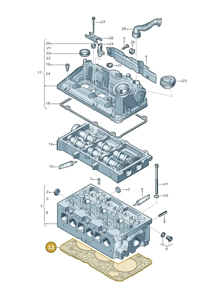 04B103383AB — SEAT Ibiza Stylance (2015-) diagram 773103450, position 13