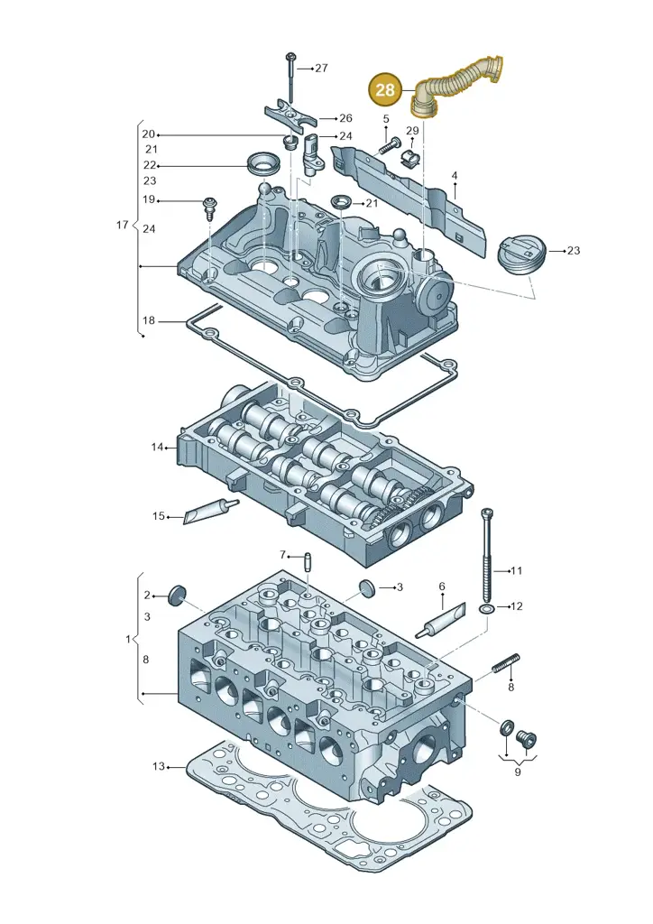 04B103493 — SEAT Ibiza Stylance (2015-) diagram 773103450, position 28