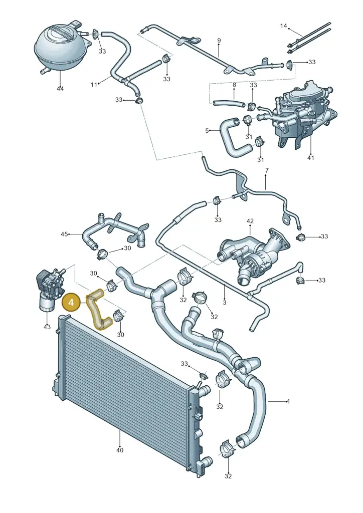 04B121049 — SEAT Ibiza Stylance (2015-) diagram 773121410, position 4