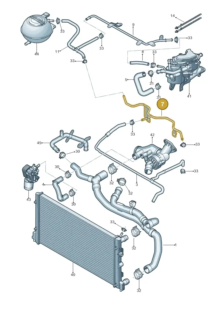04B121070 — SEAT Ibiza Stylance (2015-) diagram 773121410, position 7
