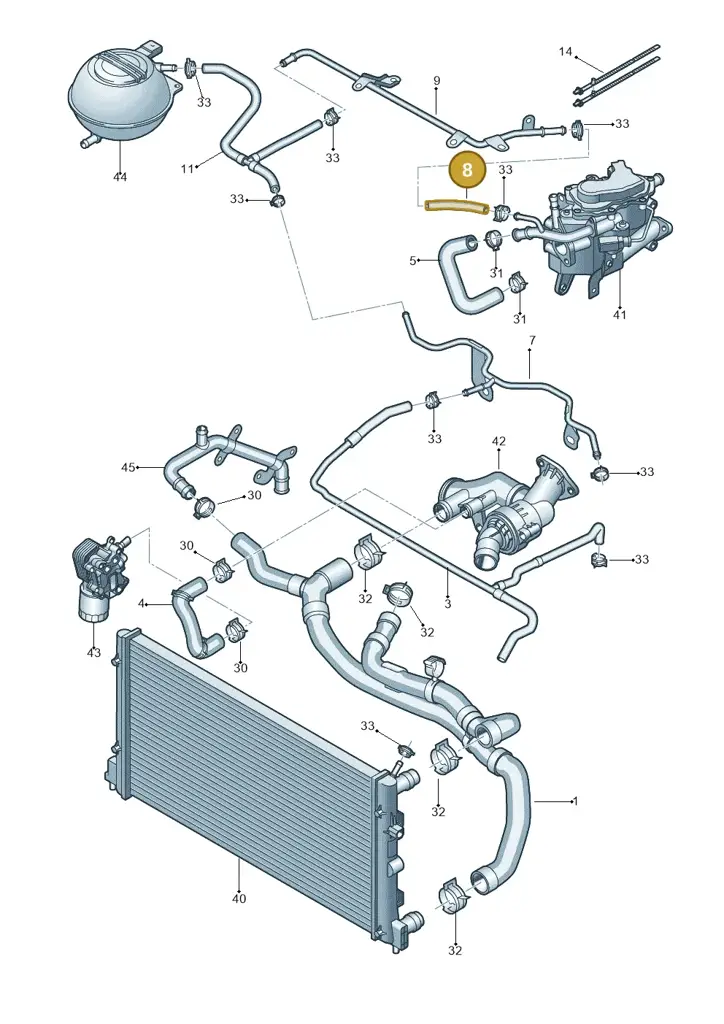 04B121086A — SEAT Ibiza Stylance (2015-) diagram 773121410, position 8
