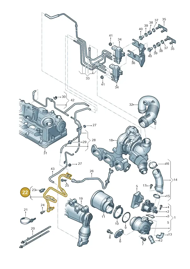 04B129456 — SEAT Ibiza Stylance (2015-) diagram 773131100, position 22