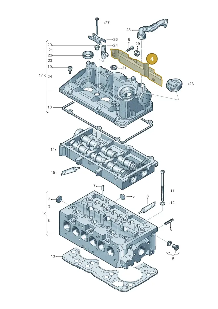 04B129969A — SEAT Ibiza Stylance (2015-) diagram 773103450, position 4