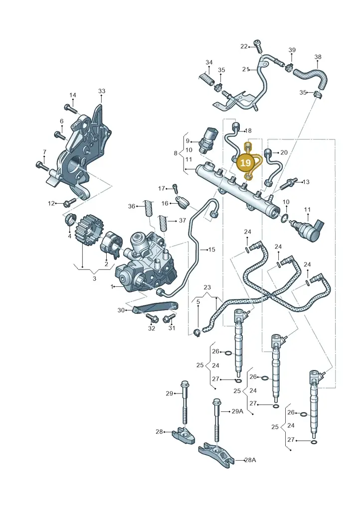 04B130301L — SEAT Ibiza Stylance (2015-) diagram 773130000, position 19
