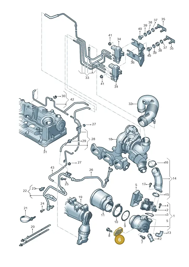 04B131425A — SEAT Ibiza Stylance (2015-) diagram 773131100, position 6