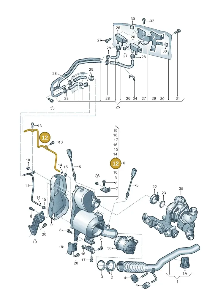 04B131582B — SEAT Ibiza Stylance (2015-) diagram 773253540, position 12