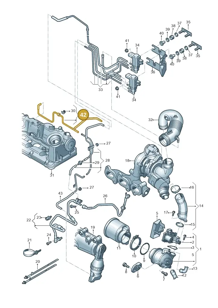 04B131605H — SEAT Ibiza Stylance (2015-) diagram 773131100, position 42