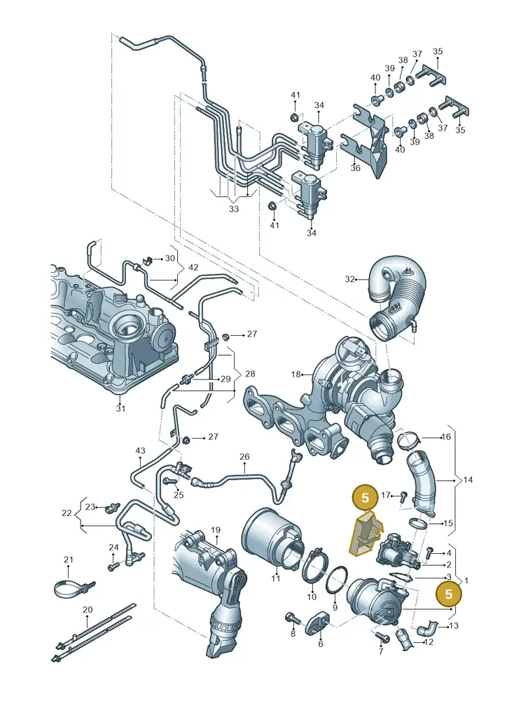 04B971461B — SEAT Ibiza Stylance (2015-) diagram 773131100, position 5