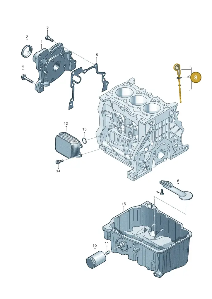 04C115611G — SEAT Toledo Reference (2015-2019) diagram 866115050, position 8