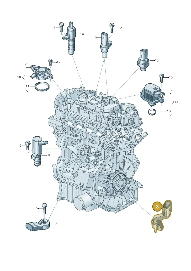 04C906433G — SEAT Formentor TSI CUPRA (2020-) diagram 907601006, position 3