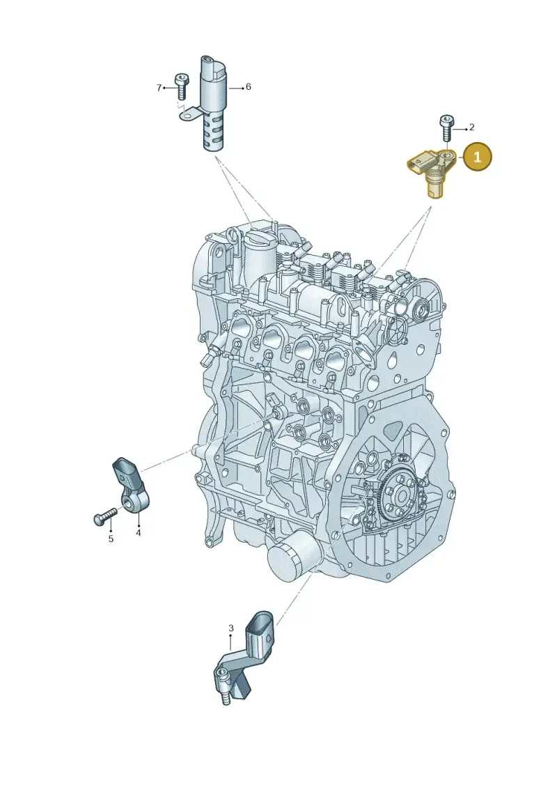 04C907601K — SEAT Formentor TSI CUPRA (2020-) diagram 5h0906032, position 1