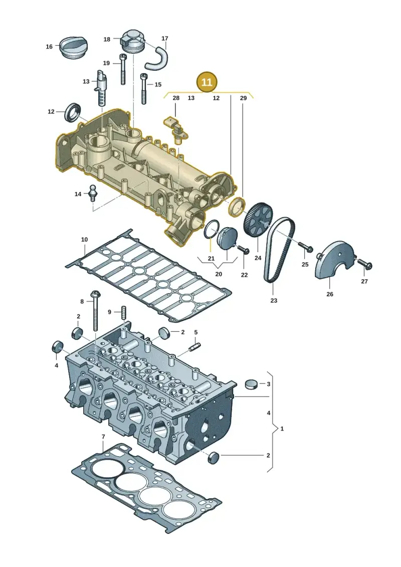 04E103469BQ — SEAT Leon style (2019-) diagram 62x103020, position 11