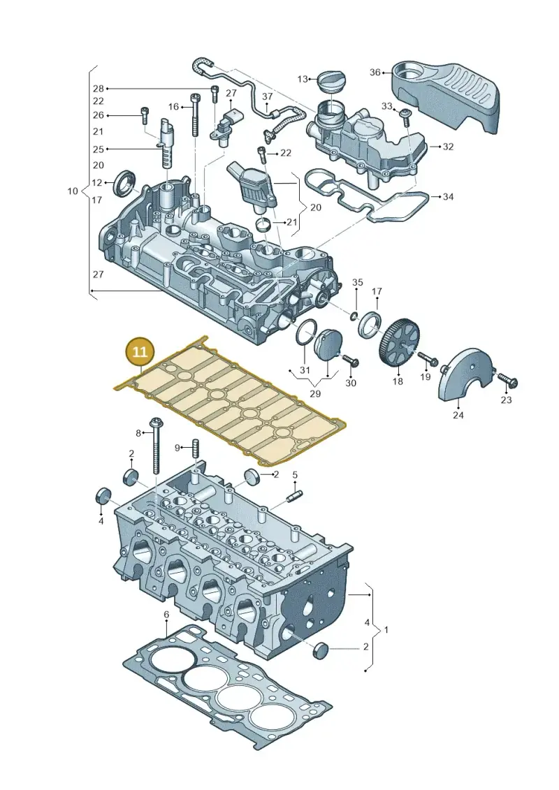 04E103483S — SEAT Leon style (2019-) diagram 813103460, position 11