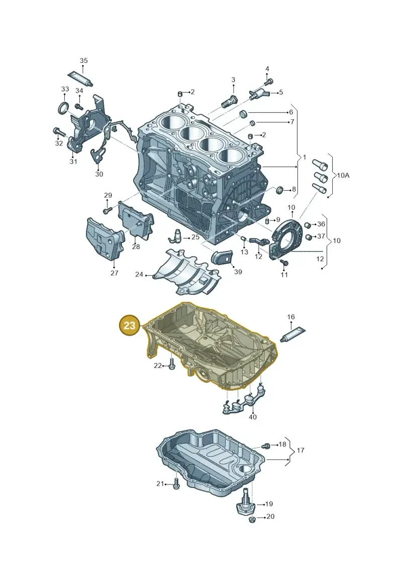 04E103601AC — SEAT Formentor TSI CUPRA (2020-) diagram 827103017, position 23