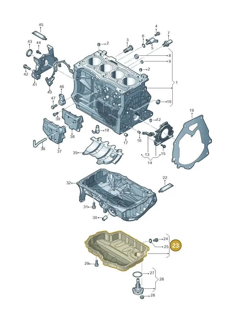 04E103602H — SEAT Tarraco FR (2018-2024) diagram 803103110, position 23