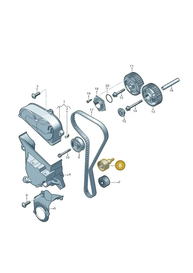 04E109244B — SEAT Formentor TSI CUPRA (2020-) diagram 708109270, position 8