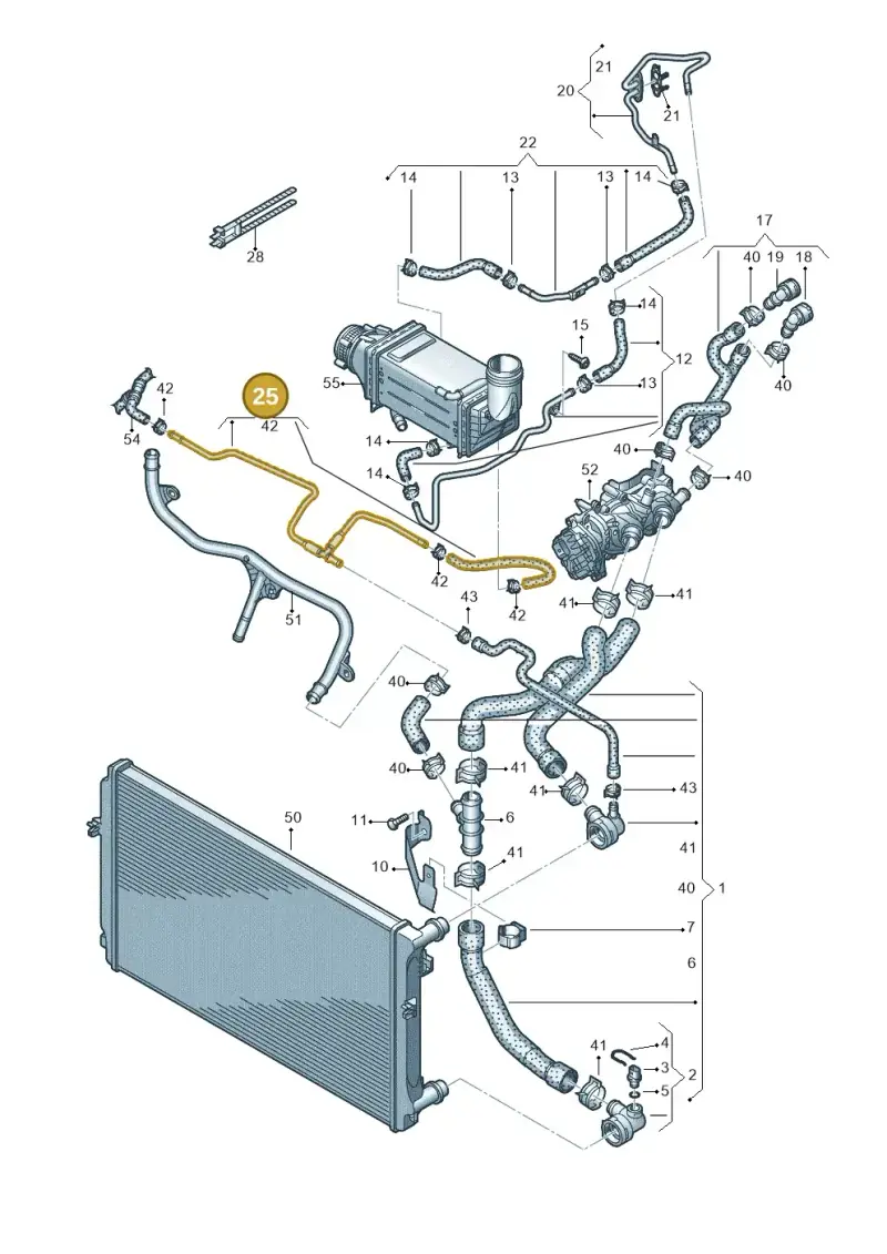04E121064N — SEAT Ateca Style (2016-) diagram 827121020, position 25