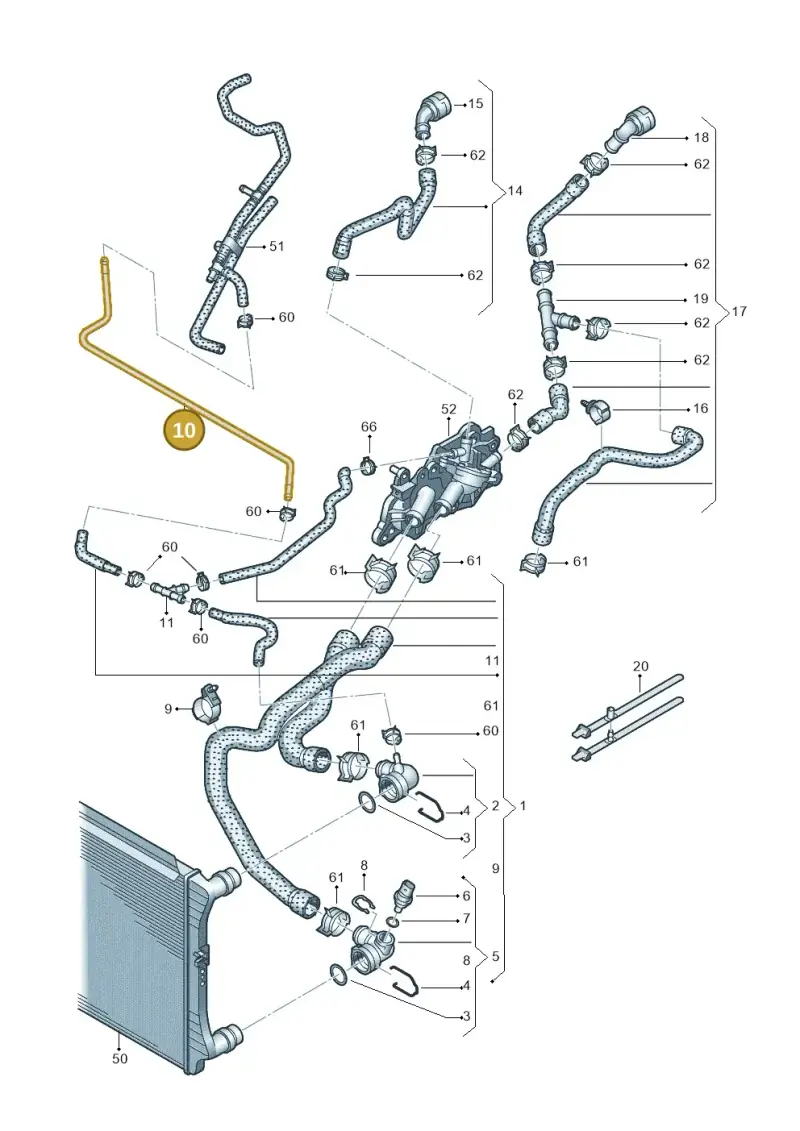 04E121064S — SEAT Leon style (2019-) diagram 780121220, position 10