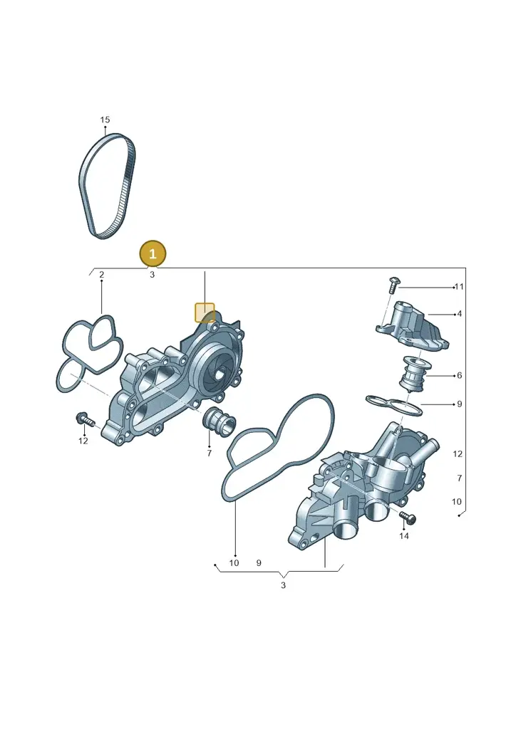 04E121600DG — SEAT Leon ST Stylance (2012-2016) diagram 747121070, position 1
