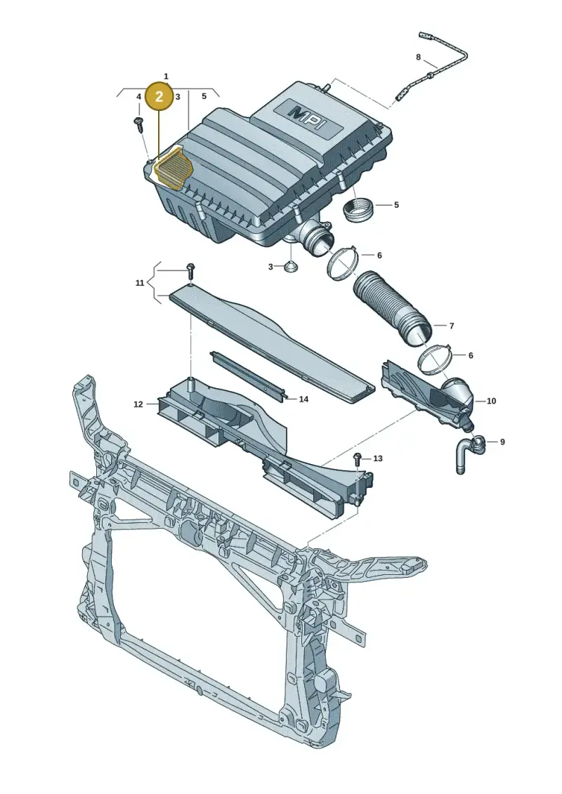 04E129620A — SEAT Leon style (2019-) diagram 5h0129060, position 2