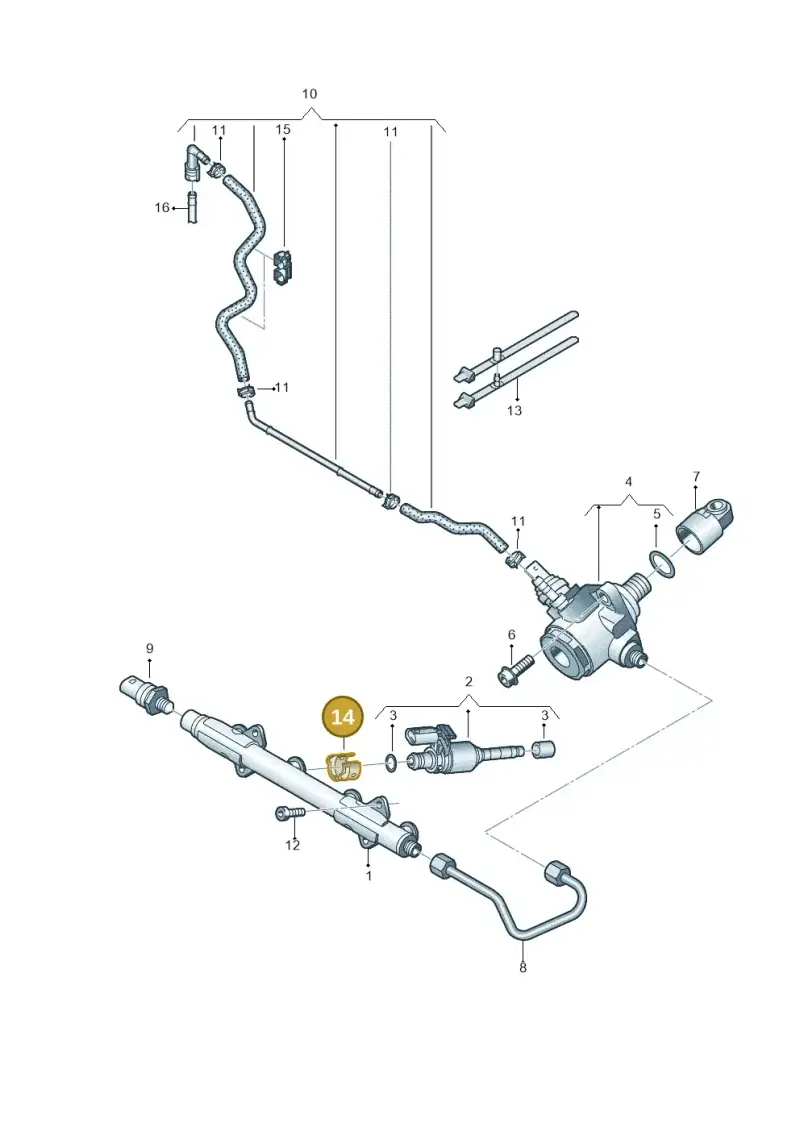 04E133036A — SEAT Leon style (2019-) diagram 745133100, position 14