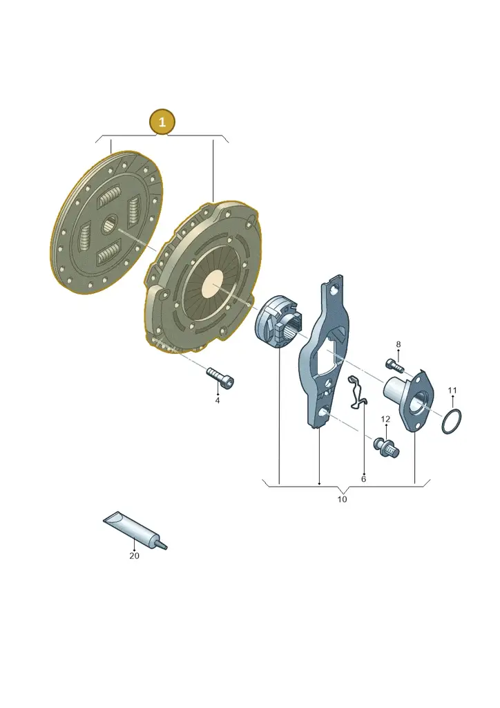 04E141016B — SEAT Leon style (2019-) diagram 746141020, position 1