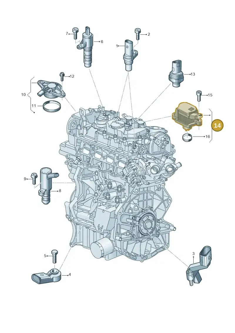 04E906048A — SEAT Formentor TSI CUPRA (2020-) diagram 907601006, position 14