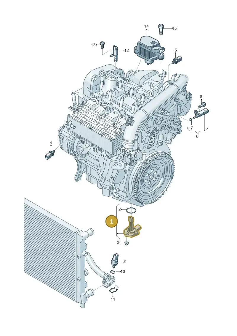 04E907660D — SEAT Leon ST Stylance (2016-2020) diagram 745919450, position 1