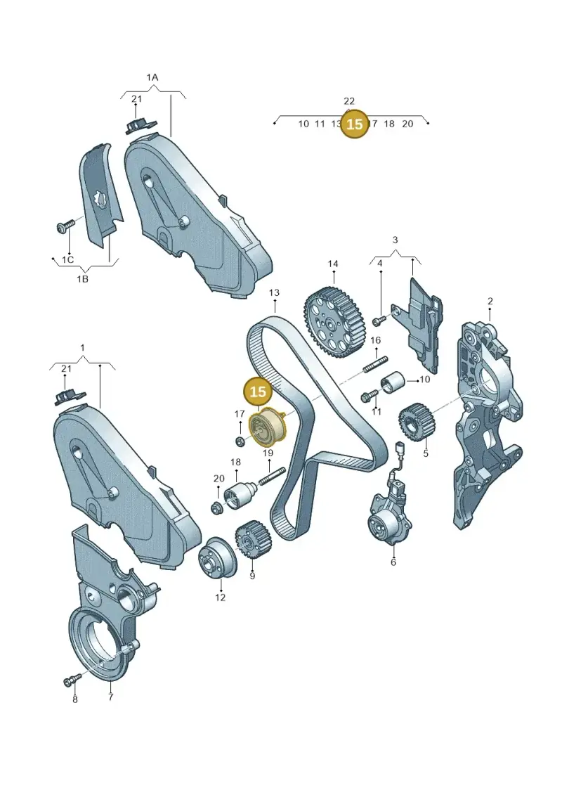 04L109243D — SEAT Leon ST Stylance (2016-2020) diagram 745109800, position 15