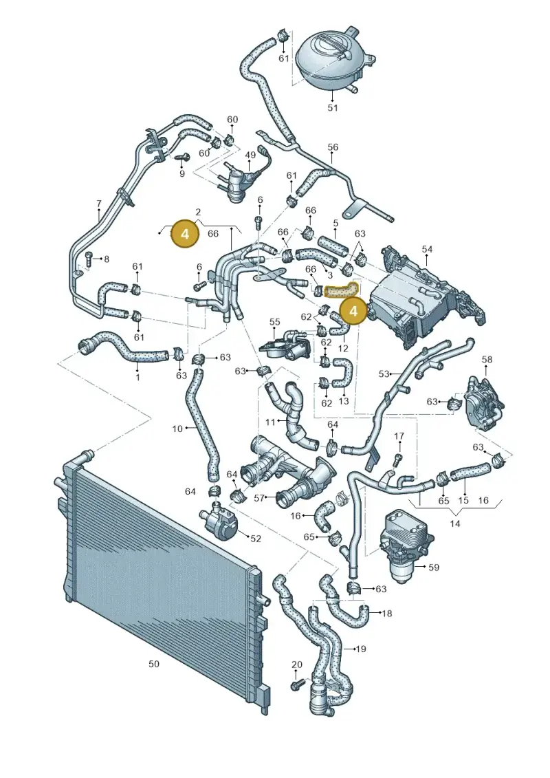 04L121058AC — SEAT Ateca Style (2016-) diagram 745121540, position 4