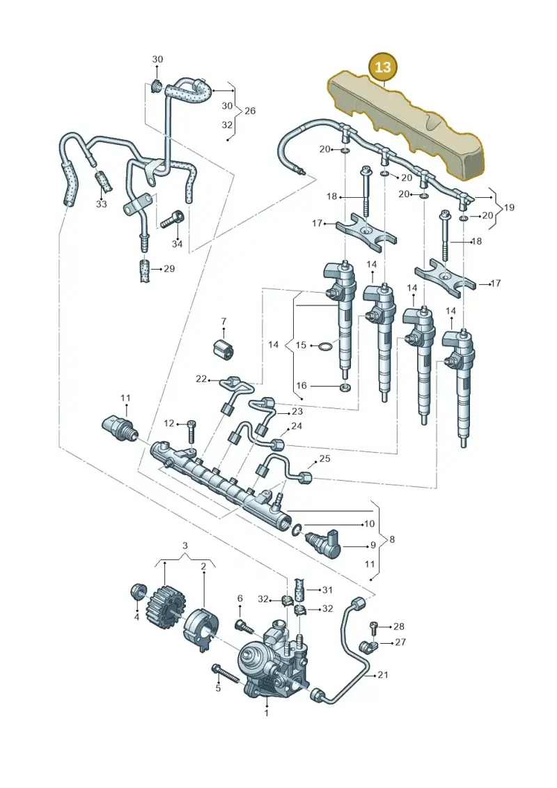 04L130380F — SEAT Leon style (2019-) diagram 746130000, position 13