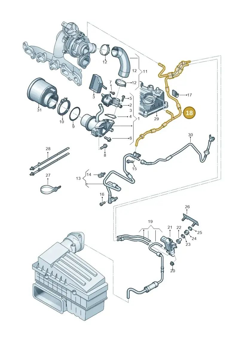 04L131051C — SEAT Tarraco FR (2018-2024) diagram 884131300, position 18