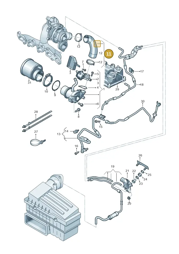 04L131521M — SEAT Tarraco FR (2018-2024) diagram 884131300, position 11