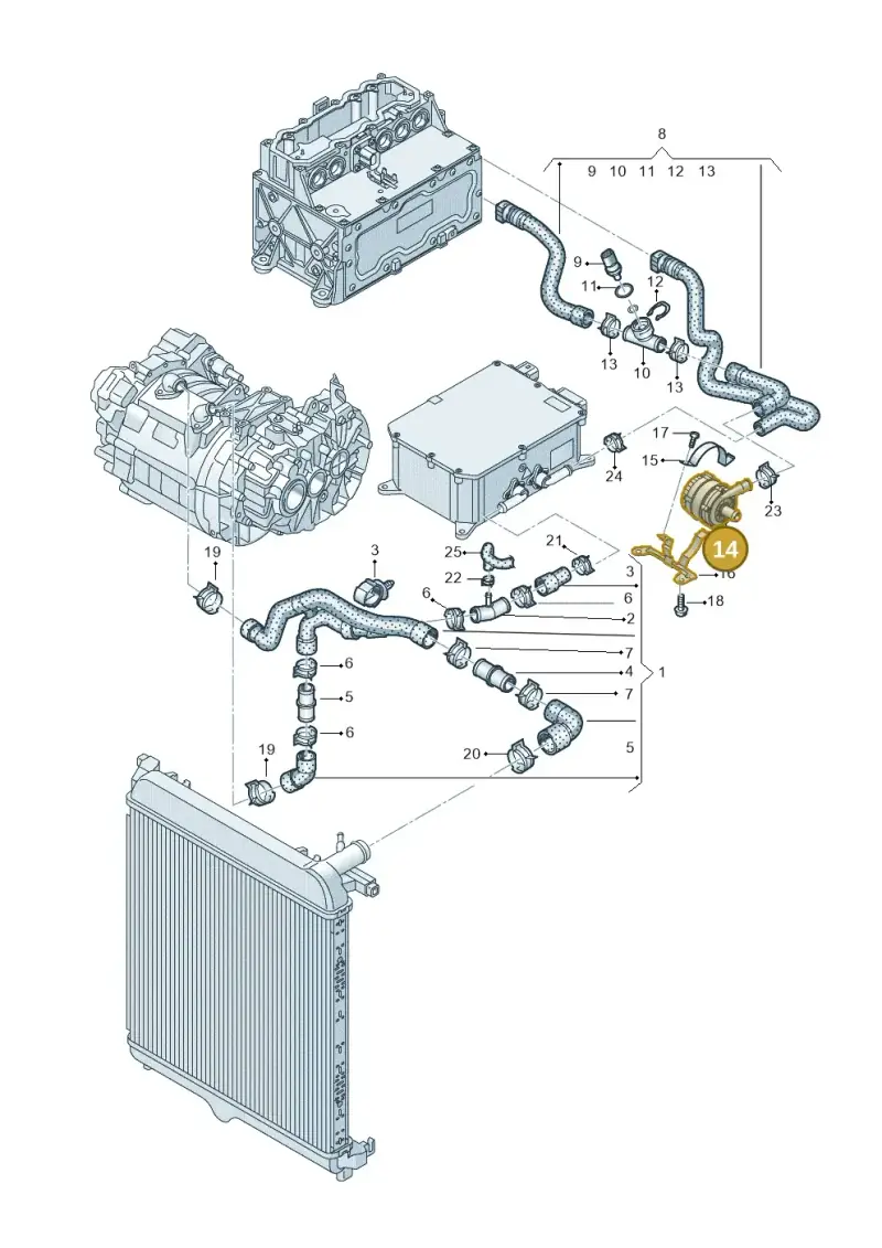 04L965567 — SEAT Mii electric (2020-2021) diagram 899121020, position 14
