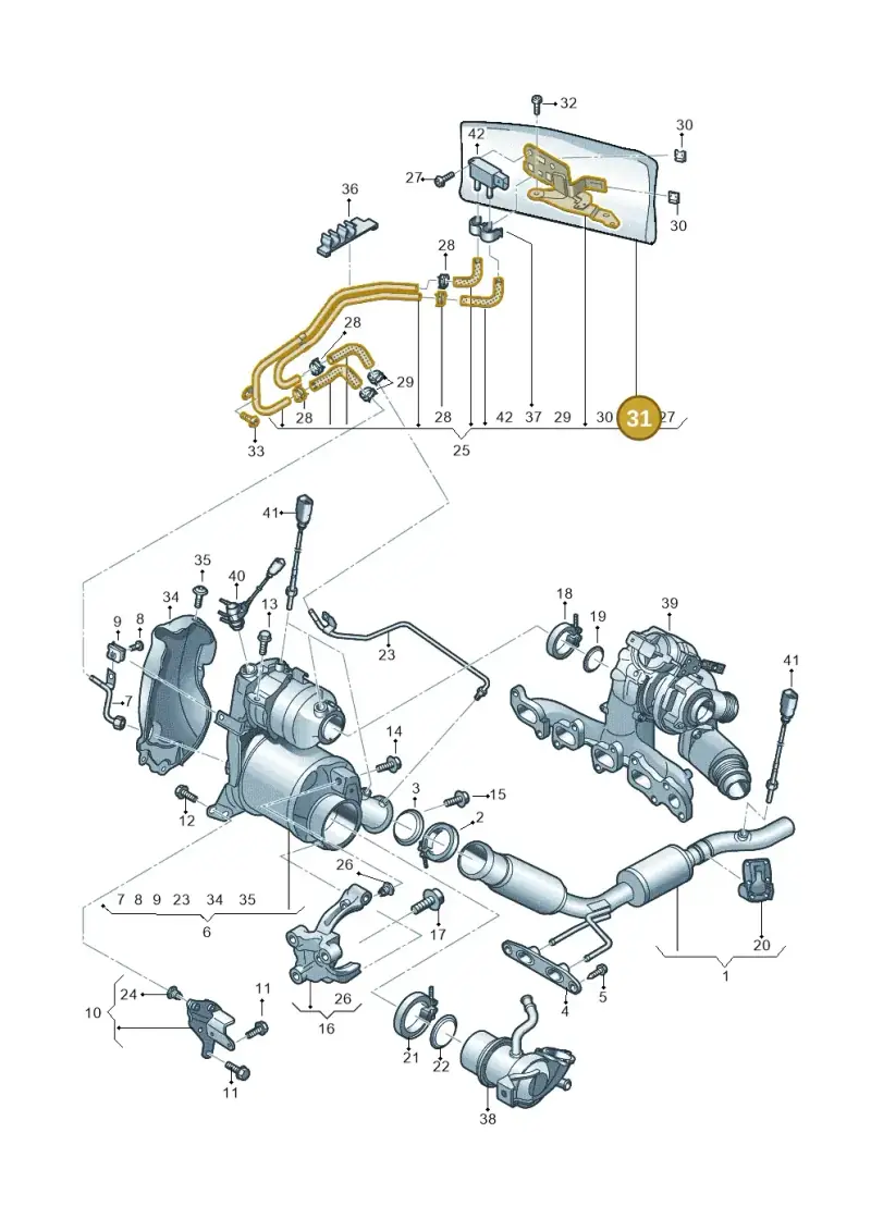 04L971461AE — SEAT Arona FR (2017-) diagram 837253500, position 31