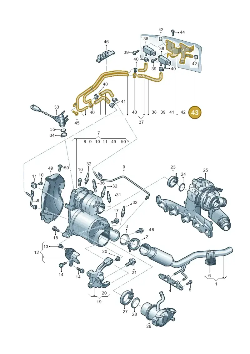 04L971461N — SEAT Ateca Style (2016-) diagram 803253720, position 43