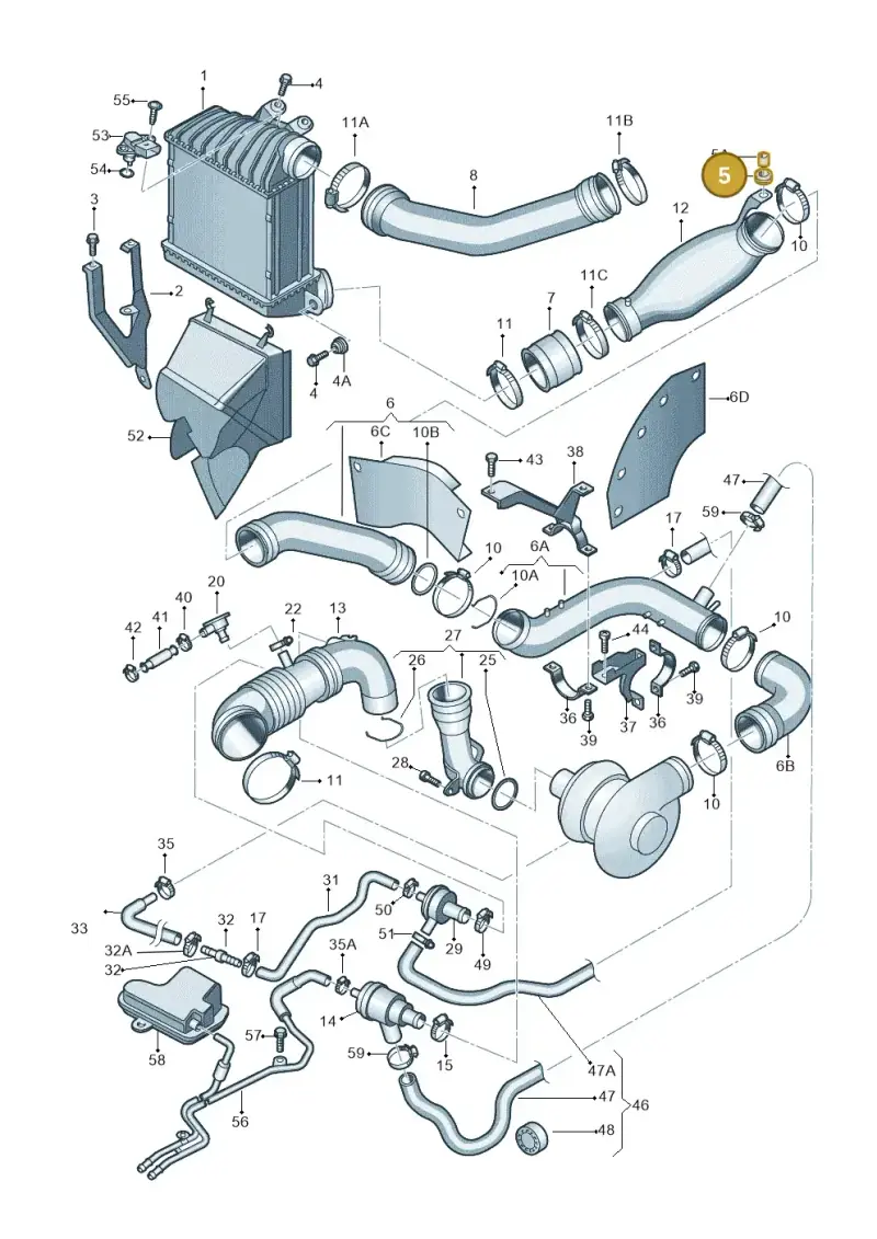 052129669A — SEAT IBIZA                  06> (2005-) diagram 194145750, position 5