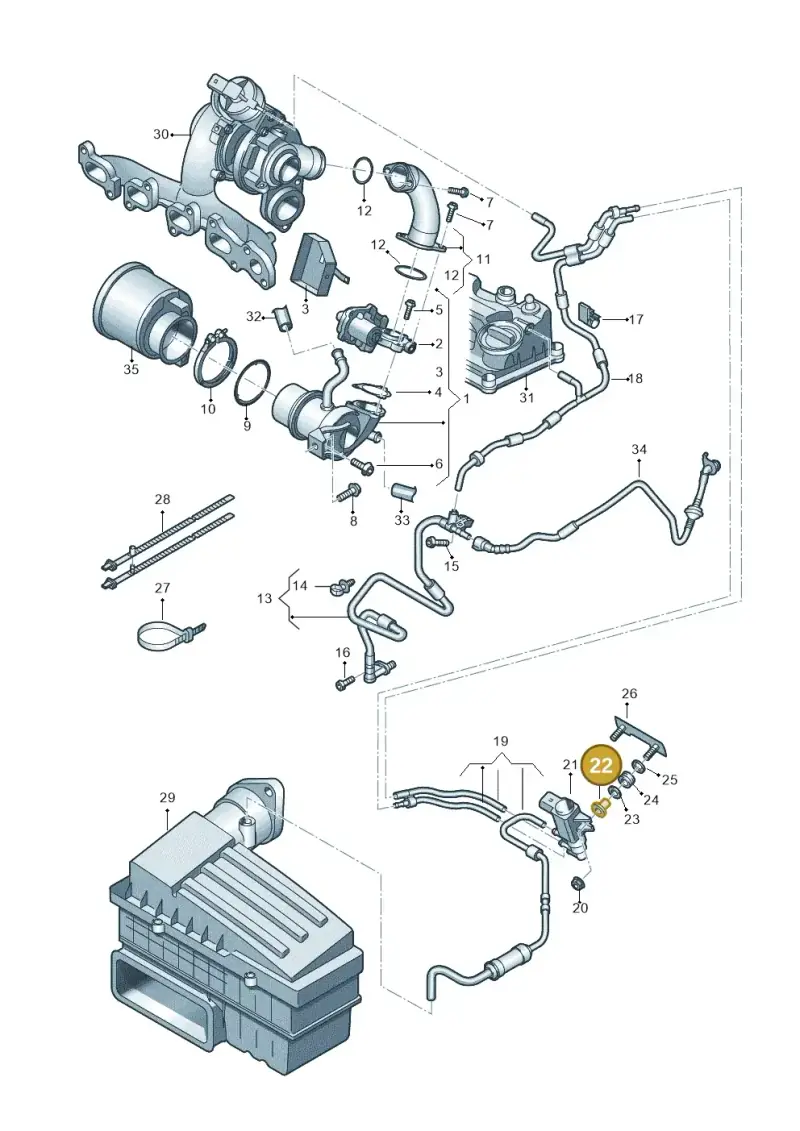 052129734 — SEAT Toledo Reference (2015-2019) diagram 786131400, position 22