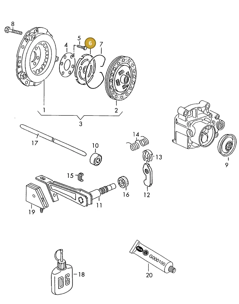 055141124J — SEAT IBIZA/CORDOBA/VARIO (1996-1999) diagram 121141200, position 6