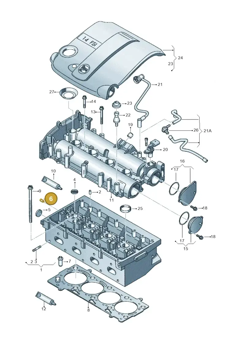 056103379 — SEAT Altea XL Reference (2013-2013) diagram 456103130, position 6