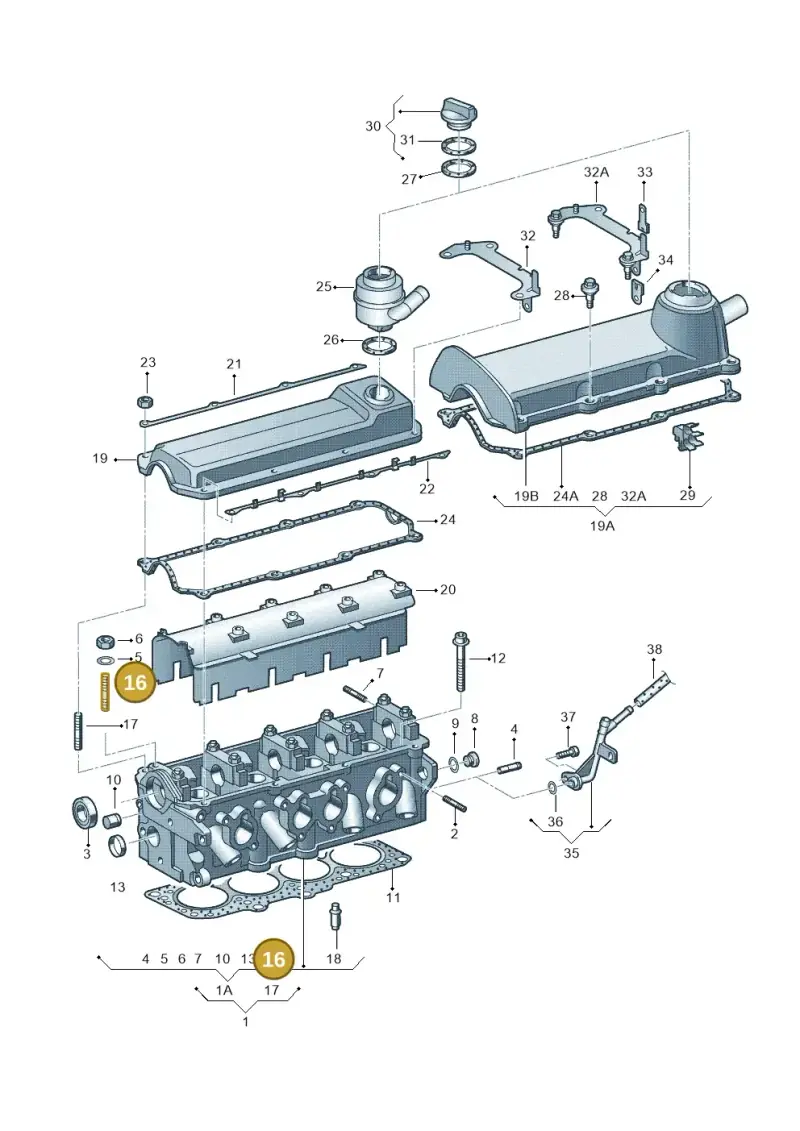 056103397 — SEAT Ibiza Reference (2012-2012) diagram 266103450, position 16