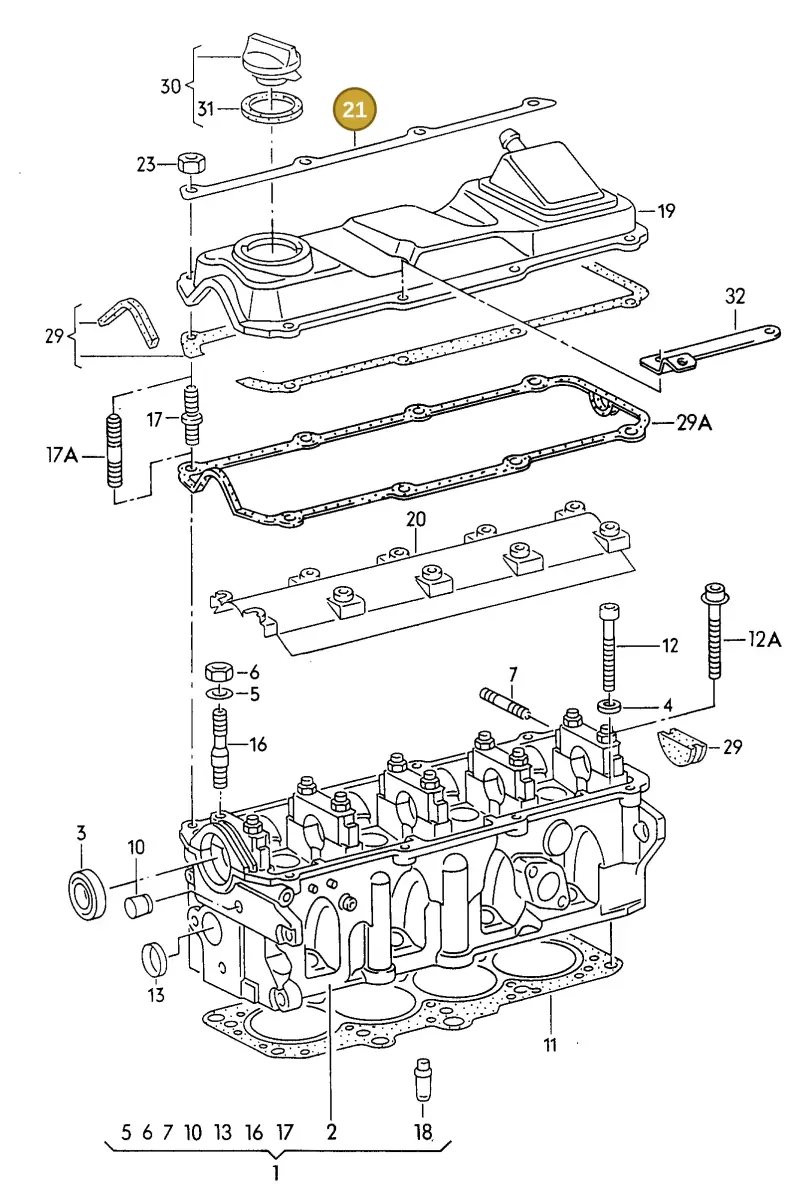 056103591 — SEAT ALHAMBRA (1996-2000) diagram 118103350, position 21