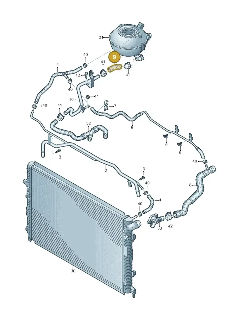 057121057C — SEAT Formentor TSI CUPRA (2020-) diagram 858121300, position 9