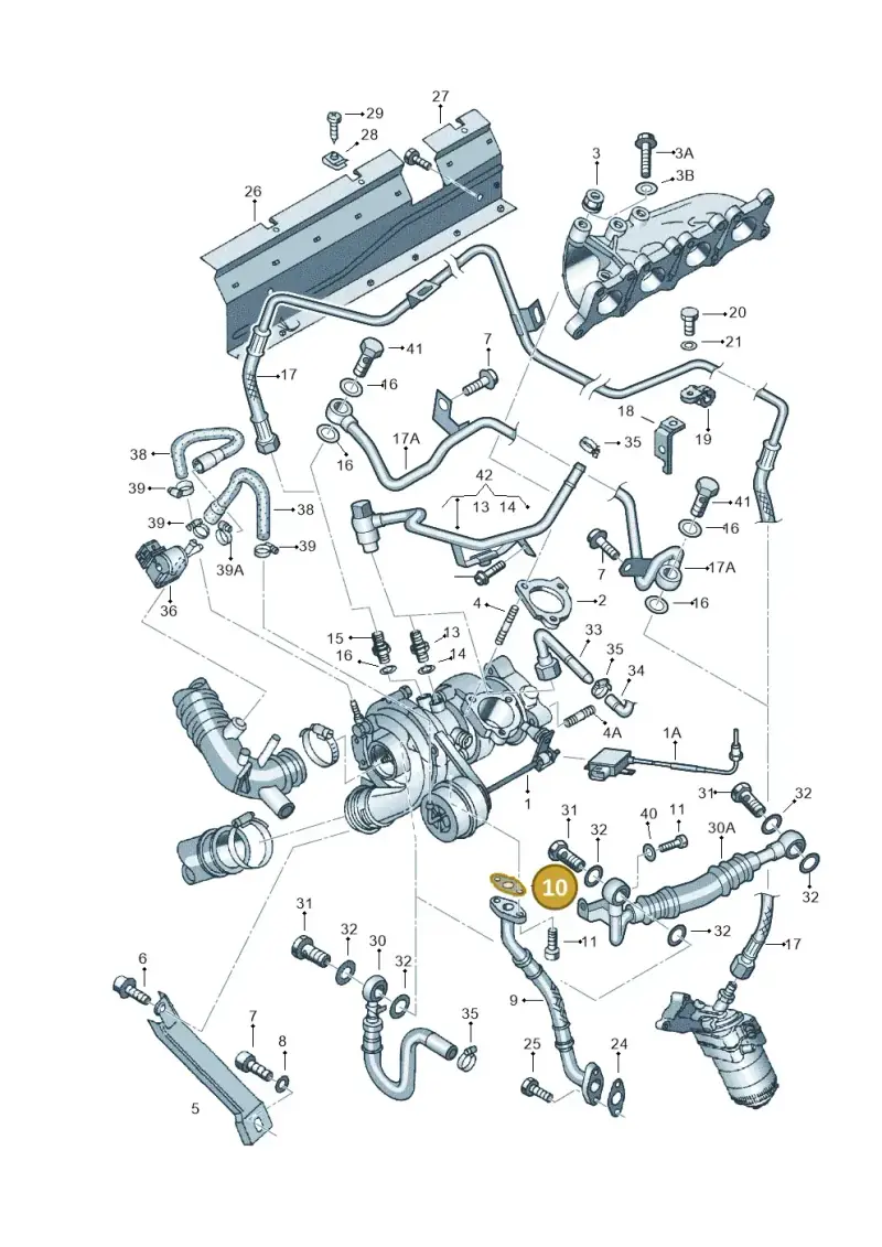 058145757C — SEAT Exeo ST Reference (2008-2011) diagram 157145500, position 10
