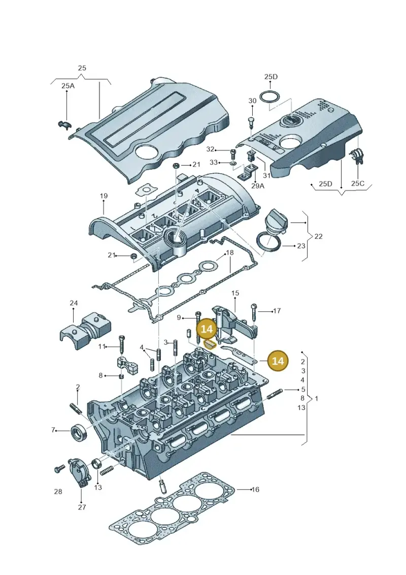 058198217 — SEAT Exeo ST Reference (2008-2011) diagram 664103450, position 14