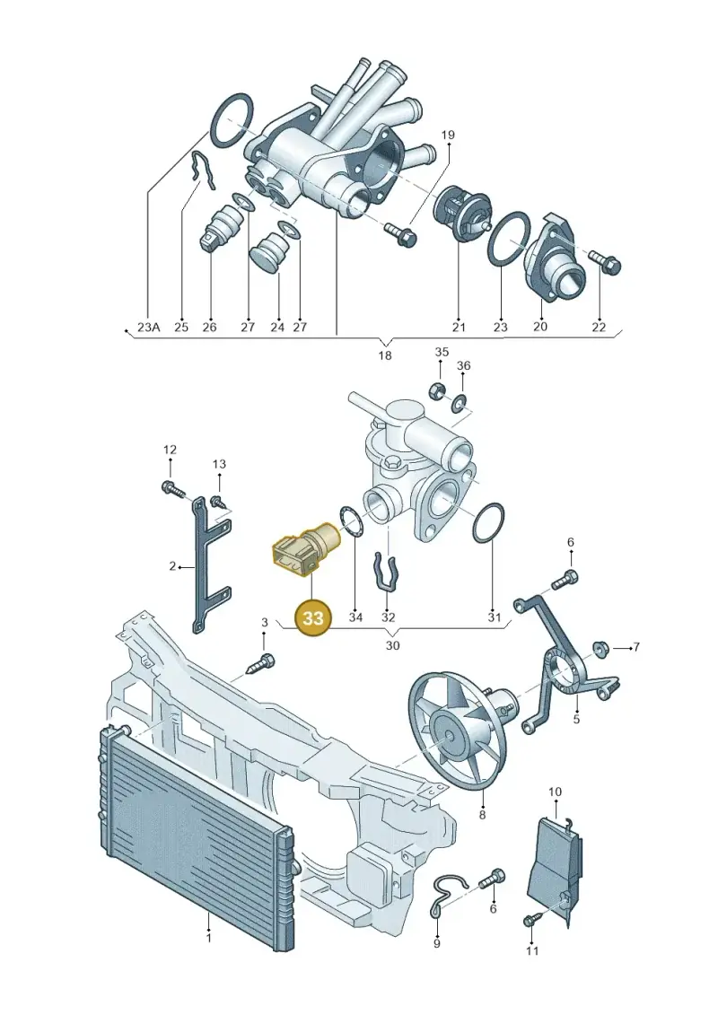 059919501 — SEAT AROSA (1997-2003) diagram 231121700, position 33