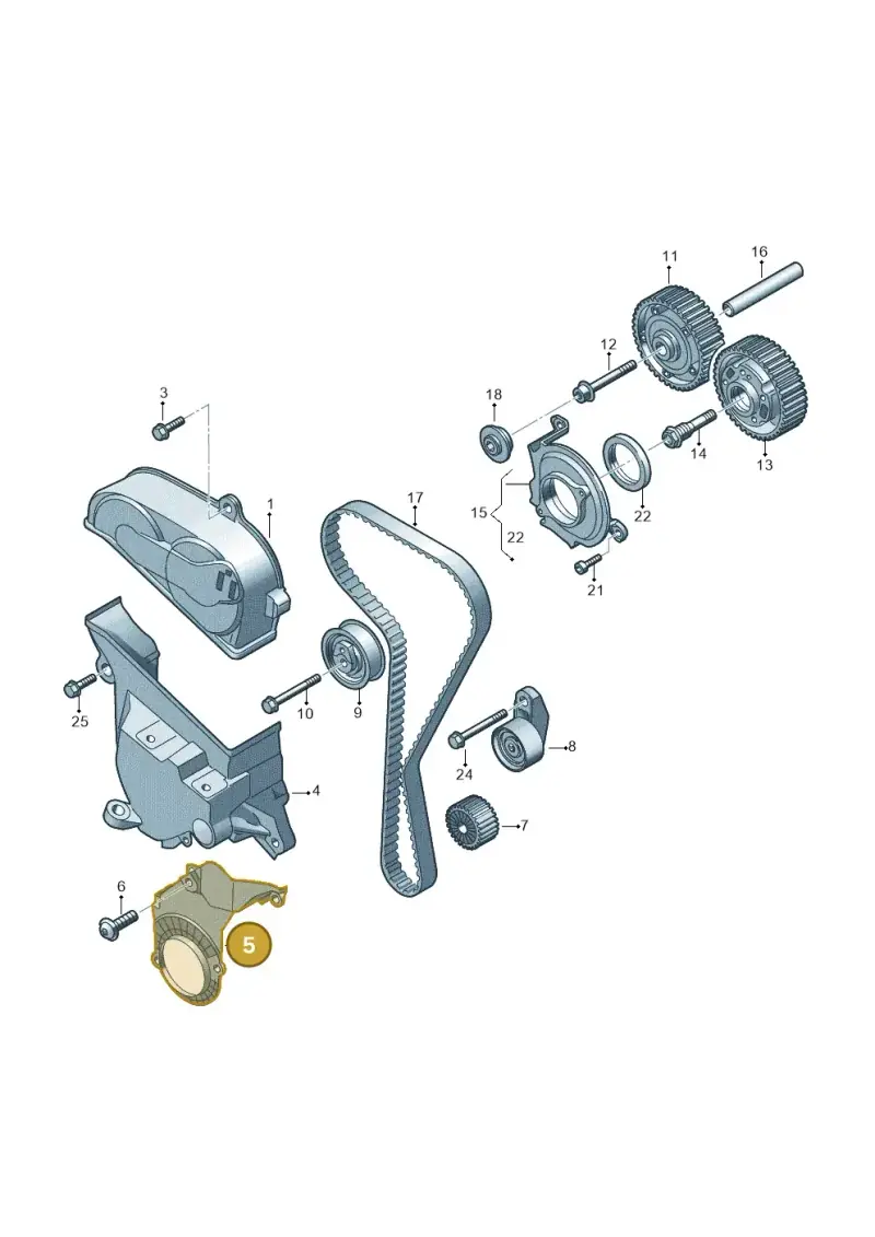 05E109175C — SEAT Leon style (2019-) diagram 813109050, position 5