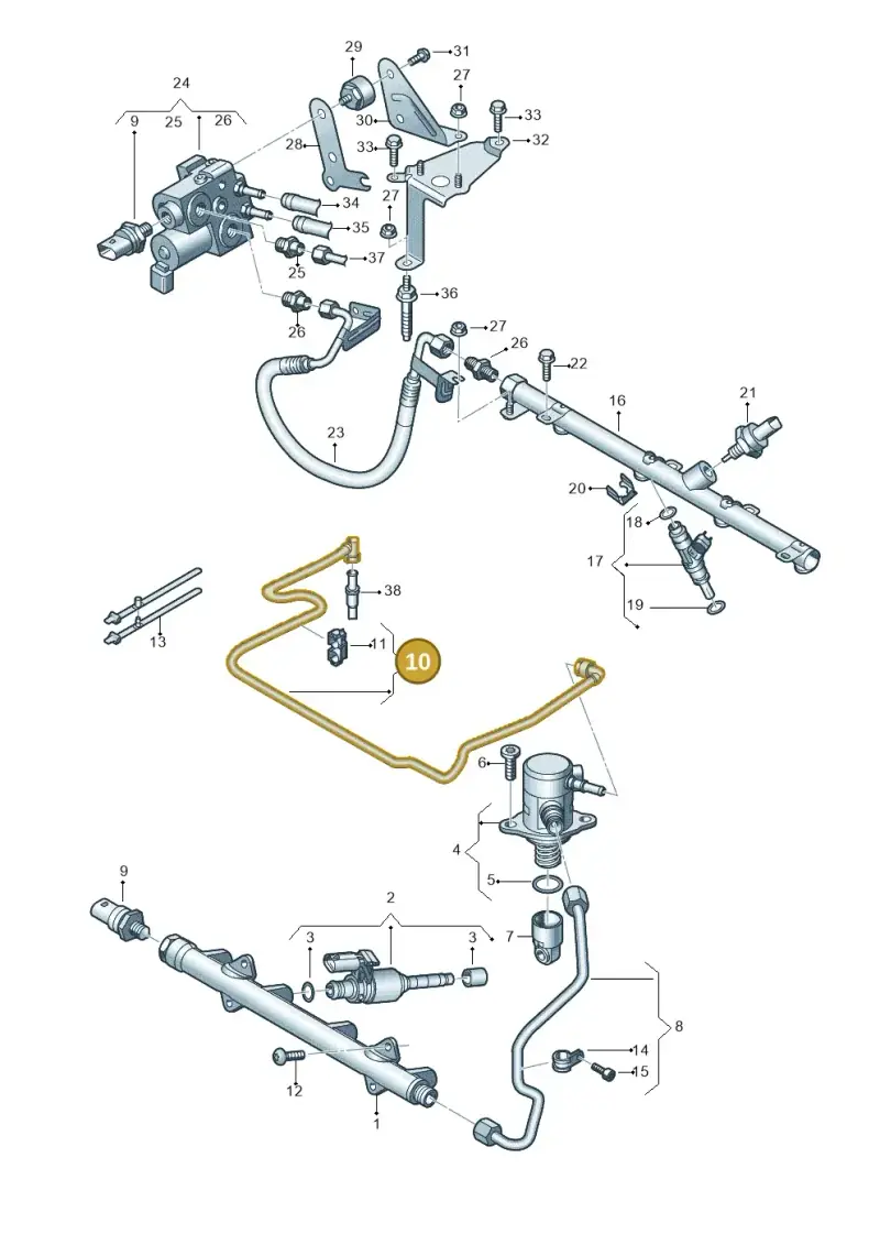05E133723BA — SEAT Leon style (2019-) diagram 827133132, position 10